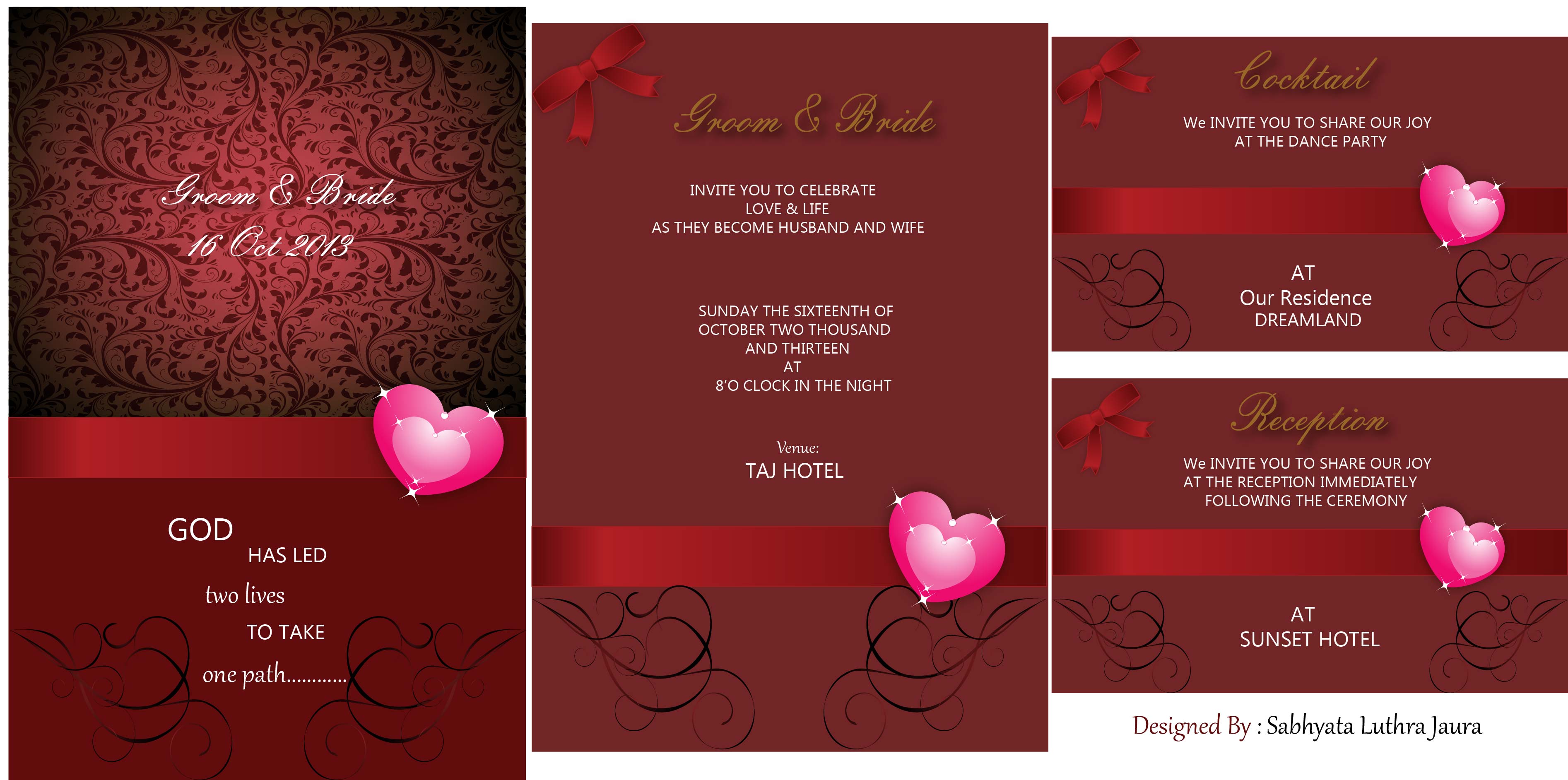 Wedding Card sabhyatasdesign
